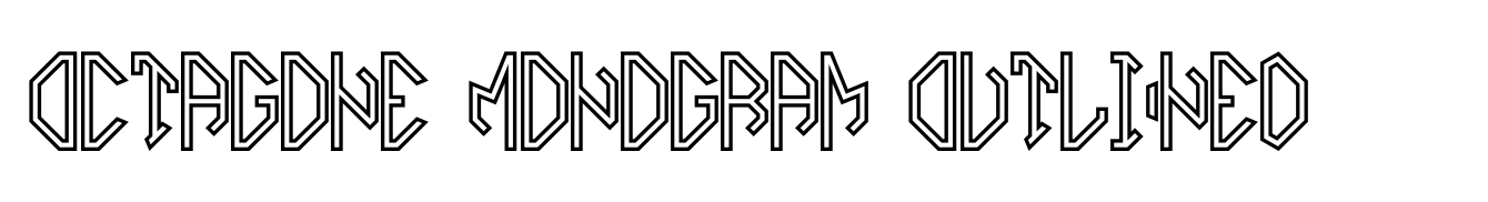 Octagone Monogram Outlined